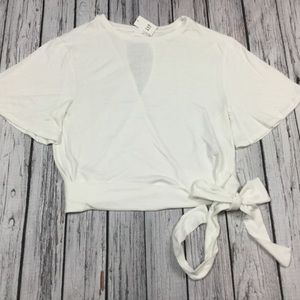 GAP Tops - Gap Women L XL 2XL White Belt Blouse Shirt GAP Tops - Gap Women L XL 2XL White Belt Blouse Shirt